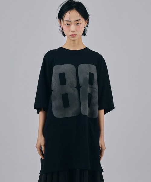 NON TOKYO 花柄 半袖 Tシャツ ブラック NON TOKYO（ノントーキョー） tシャツ 半袖 PRINT BIG T-SHIRT(88