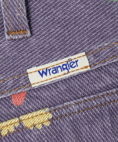 新品wrangler ラングラーフラワーブルーデニムサイズM FREAK'S STORE ジーンズ デニム デニムパンツ Wrangler