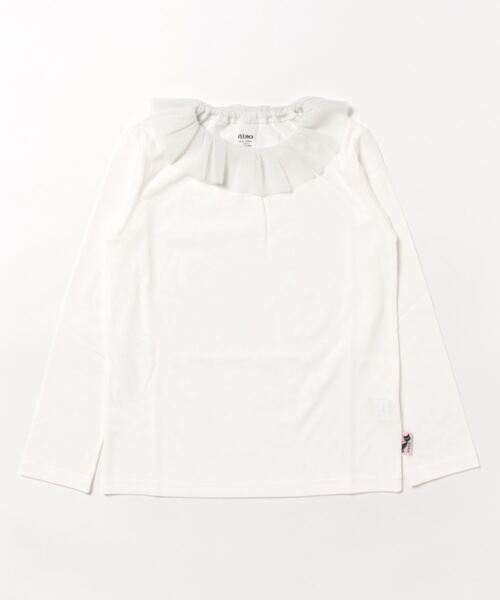 nino tシャツ ロングTee ラメチュールフリル衿 キッズ 子供服 