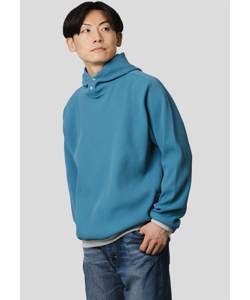 narifuri（ナリフリ） パーカー マルチワッフルプルオーバーパーカー