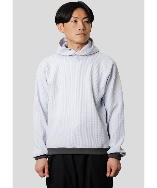 narifuri（ナリフリ） パーカー マルチワッフルプルオーバーパーカー