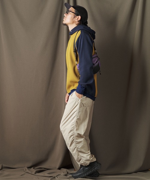 narifuri（ナリフリ） パーカー マルチワッフルプルオーバーパーカー