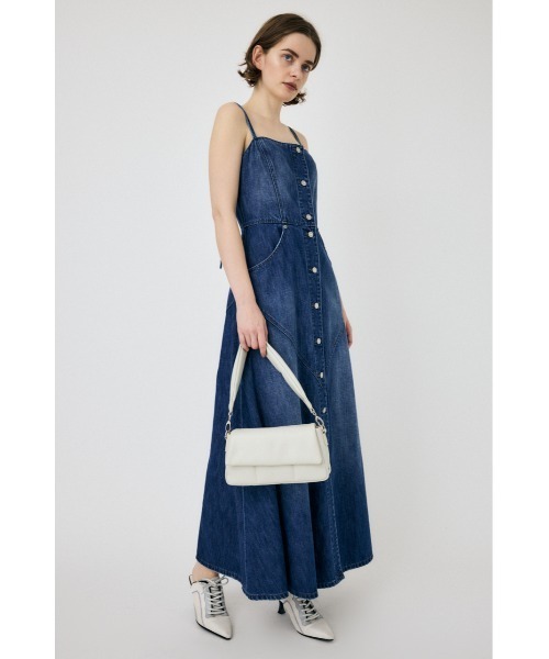 MOUSSY ロングキャミワンピース MOUSSY ワンピース DENIM ロングキャミドレス : ZOZOTOWN Yahoo