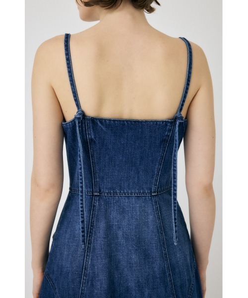 MOUSSY ロングキャミワンピース MOUSSY ワンピース DENIM ロングキャミドレス : ZOZOTOWN Yahoo