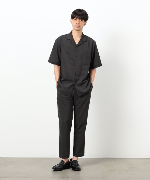 kyam出品 ファンクショナル リネンライク オープンカラーシャツ（47