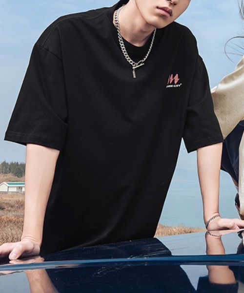 B.R.U tシャツ バッグプリント半袖Tシャツ メンズ レディース