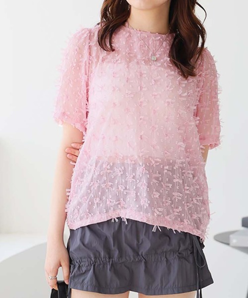 Girly Doll（ガーリードール） ブラウス シャツ リボンフェザー