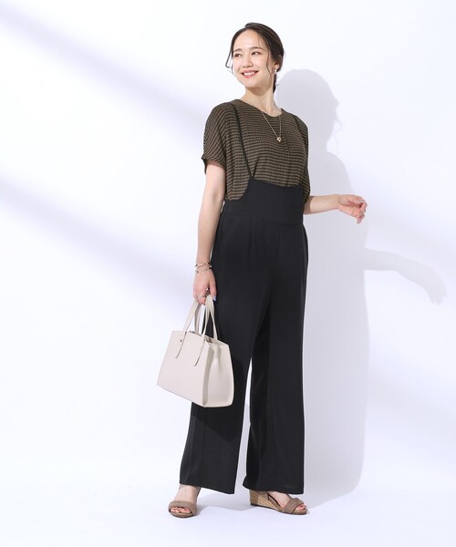 yori★ギンガムチェック★スカラップカットソー SHOO・LA・RUE tシャツ 「洗える」甘すぎないギンガムチェック