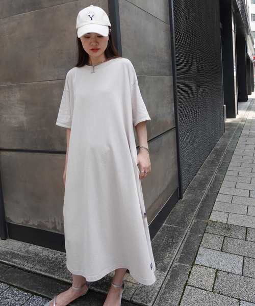 ワンピース t CORNERS ワンピース USAコットンビッグシルエットTシャツ