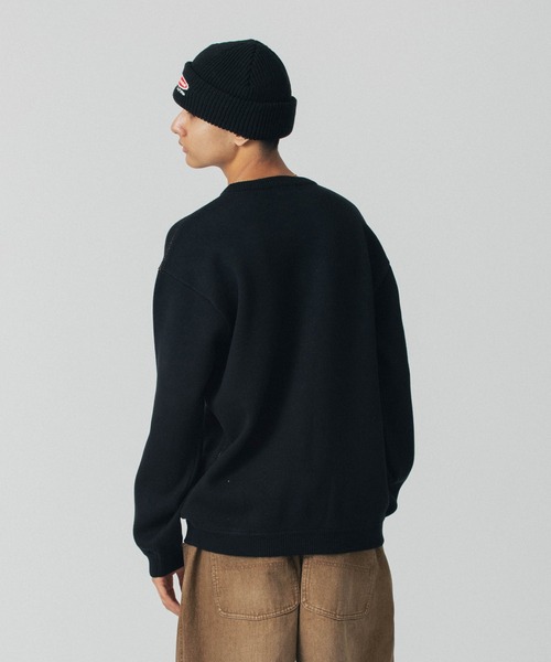 XLARGE セーター ニット FLAT DYNAMITE CREWNECK KNIT メンズ