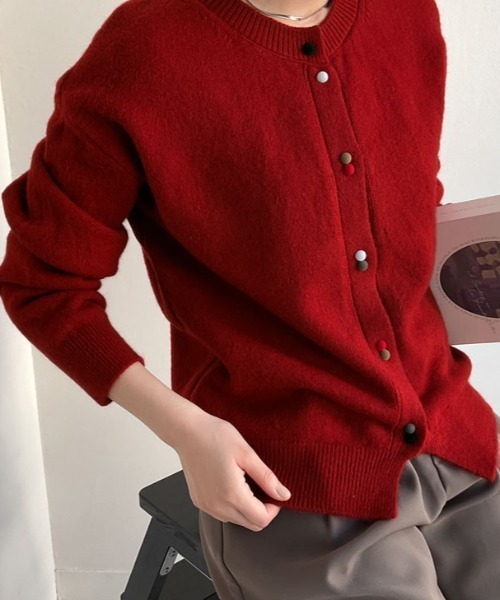 SUBLATIONS SEC04 モヘア カーディガン　ボルドー SUBLATIONS SEC04 モヘア カーディガンボルドー