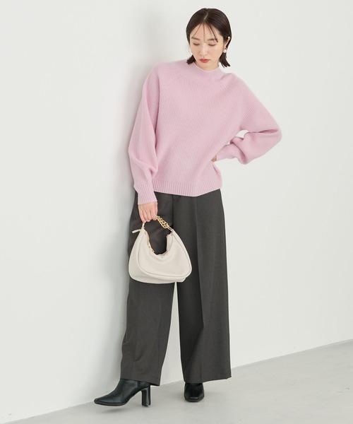 Andemiu（アンデミュウ） ニット セーター AQUAアゼハイネックニット