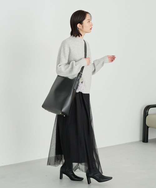 Andemiu（アンデミュウ） ニット セーター AQUAアゼハイネックニット