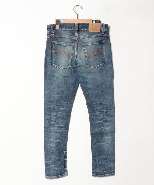 Nudie Jeans」 ダメージ加工デニムパンツ - ブルー メンズ : 86961476 
