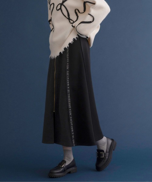 Eimee Law（エイミーロウ） スカート ボンディング ロゴテープフレアー