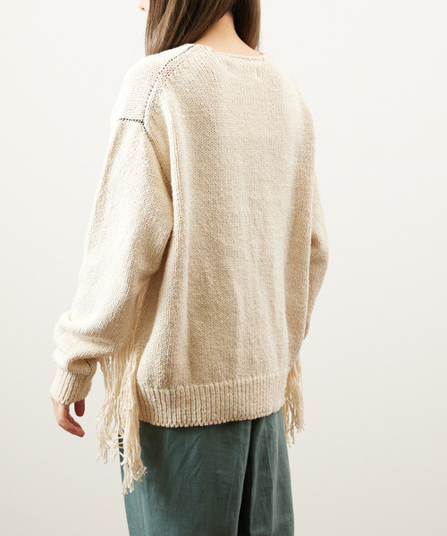 JANESMITH ニット セーター ジェーンスミス / KNIT FRINGE TOPS