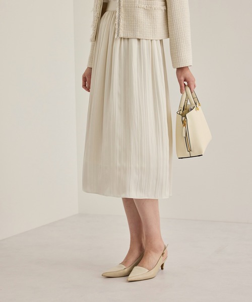 ROPE'（ロペ） スカート ワッシャープリーツスカート/イージーケア