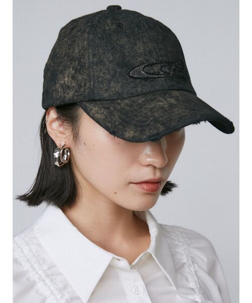EMODA キャップ 帽子 カットオフロゴキャップ レディース