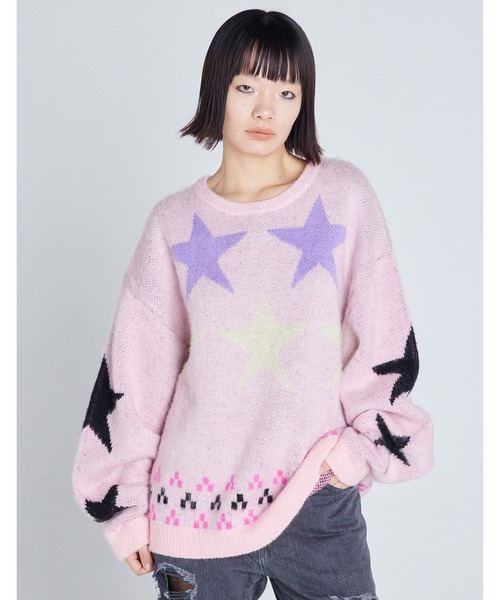 ニット セーター star knit top レディース メンズ