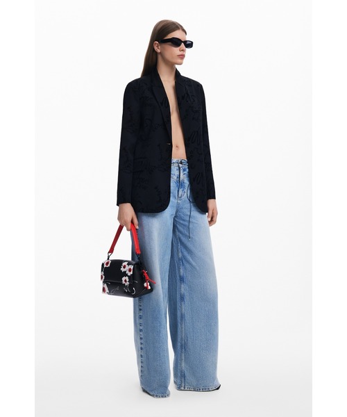 Desigual ジャケット テーラードジャケット ブレザーレタリング
