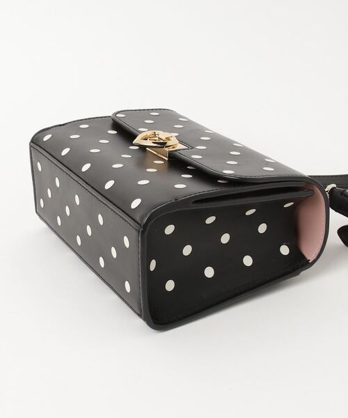 kate spade new york」 ドット柄2WAYバッグ - ブラック