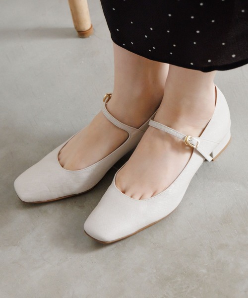 HIMIKO パンプス 「Made in Japan」「HIMIKO」「撥水」スクエアトゥ