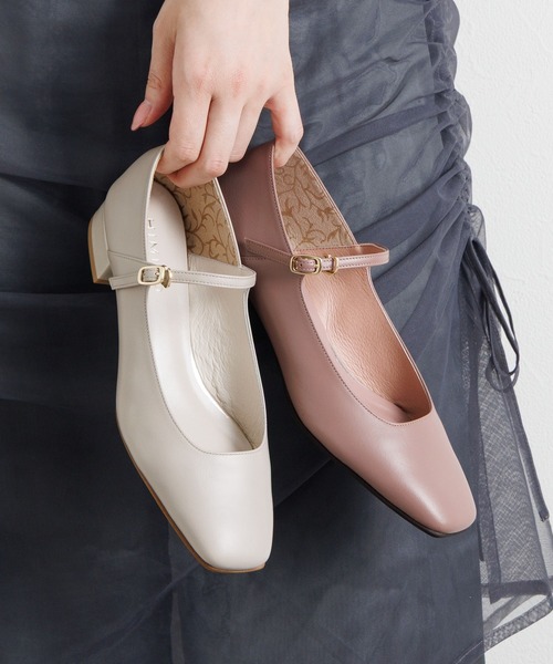 HIMIKO パンプス 「Made in Japan」「HIMIKO」「撥水」スクエアトゥ