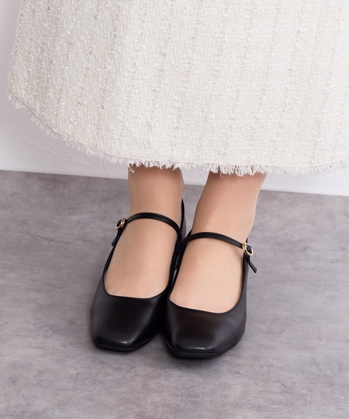HIMIKO パンプス 「Made in Japan」「HIMIKO」「撥水」スクエア