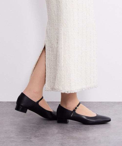 HIMIKO パンプス 「Made in Japan」「HIMIKO」「撥水」スクエアトゥ