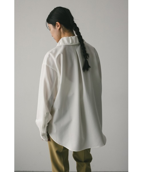 STYLEMIXER ブラウス シャツ カラーギャザーシャツ レディース