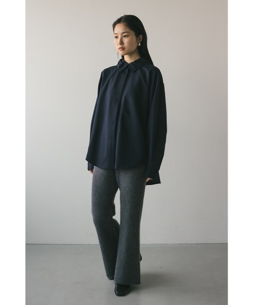ブラウス シャツ カラーギャザーシャツ レディース STYLEMIXER ブラウス シャツ カラーギャザーシャツ レディース