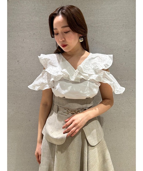 USAGI ONLINE限定】フリルニットトップス（ニット）｜SNIDEL