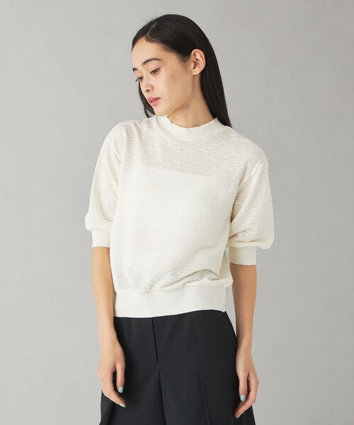 tシャツ 「EMMEL REFINES」EM ジャカード カットソー プルオーバー レディース
