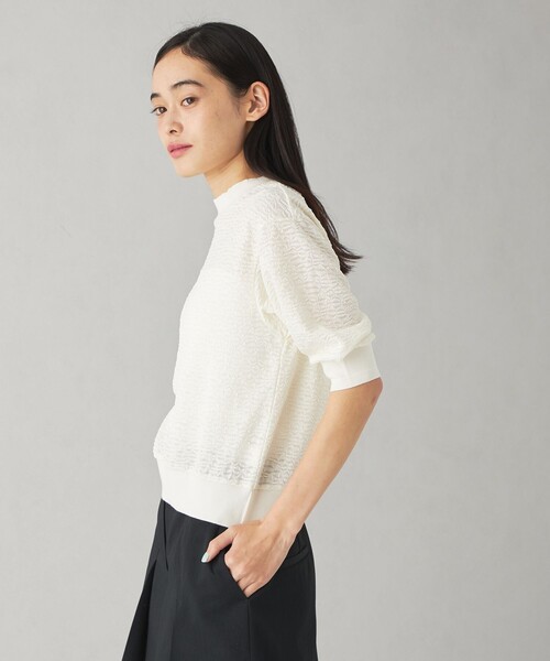 tシャツ 「EMMEL REFINES」EM ジャカード カットソー プルオーバー レディース EMMEL REFINES tシャツ 「EMMEL REFINES」EM ジャカード