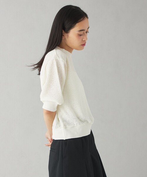 tシャツ 「EMMEL REFINES」EM ジャカード カットソー プルオーバー レディース EMMEL REFINES tシャツ 「EMMEL REFINES」EM ジャカード