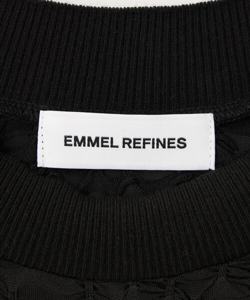 tシャツ 「EMMEL REFINES」EM ジャカード カットソー プルオーバー レディース EMMEL REFINES tシャツ 「EMMEL REFINES」EM ジャカード