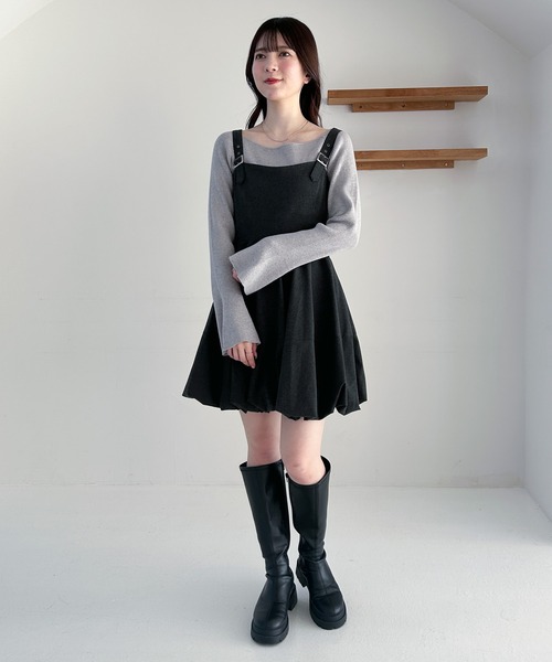Heather ジャンパースカート アソートバルーンミニジャンスカ