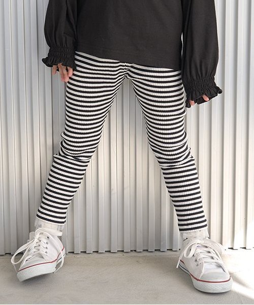 レギンス スパッツ 裾チュールフリル9分丈レギンス「子供服」「キッズ