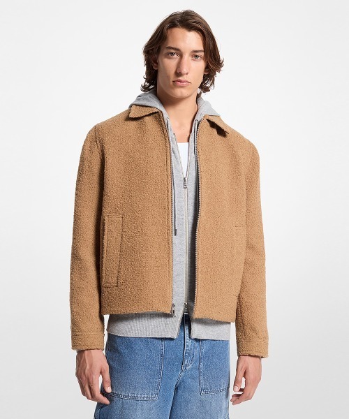 MICHAEL KORS　メンズ　シャツジャケット MICHAEL KORS コート ジャケット ブークレ シャツ メンズ