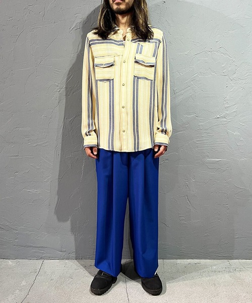 DIET BUTCHER SLIM SKIN ノーカラー シャツ セットアップ DIET BUTCHER SLIM SKIN ノーカラー シャツ セットアップ