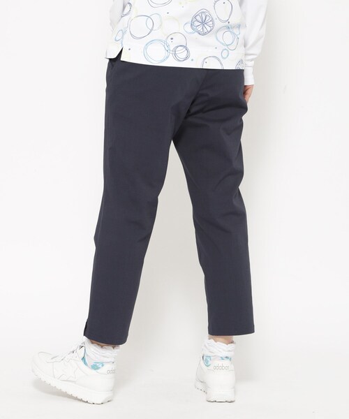 パンツ UVカット/接触冷感 クールタッチグレンチェッククロップドパンツ レディースの画像