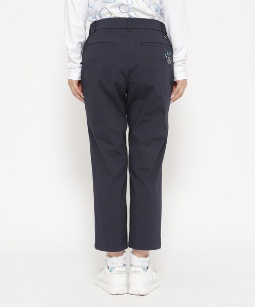 パンツ UVカット/接触冷感 クールタッチグレンチェッククロップドパンツ レディースの画像