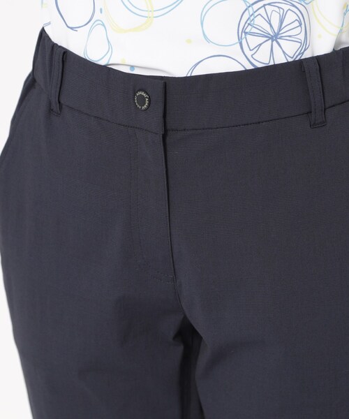 パンツ UVカット/接触冷感 クールタッチグレンチェッククロップドパンツ レディースの画像