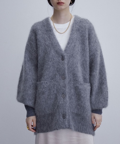 ADAM ET ROPE'（アダムエロペ） ニットカーディガン FREE ブラック