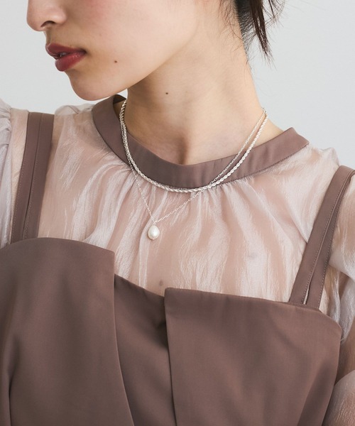 シャシ ルイーズ レイヤード パール ネックレス layered pearl necklace | saze