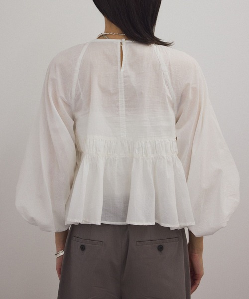 SALON adam et rope' ブラウス シャツ 「WEB限定」ハーフ