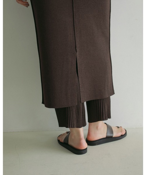 anuke パンツ Mixknit Skirt Pants レディース : ZOZOTOWN Yahoo