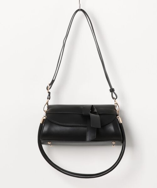 maison vert ハンドバッグ 「軽量2WAY」ワイドリボンフラップバッグ 