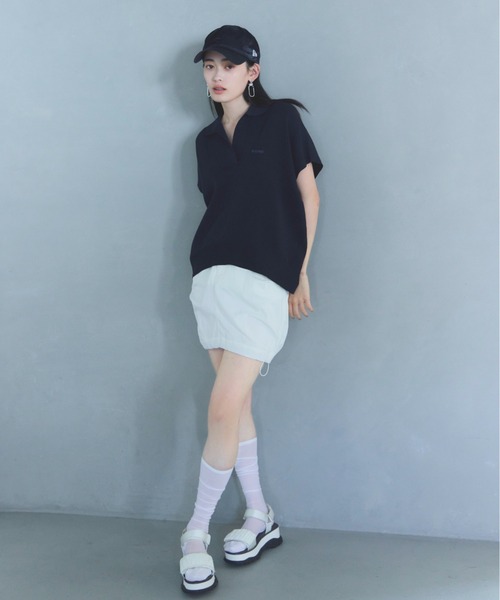 emmi ホワイト ギャザーストラップサンダル emmi サンダル 「限定カラー」ギャザーストラップサンダル