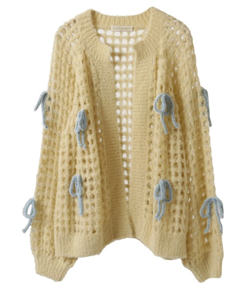 Candy Stripper カーディガン RIBBON MESH KNIT レディース